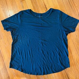 Universal Standard Large (runs big) Dark Teal Crewneck Short-Sleeve Top